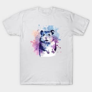 Hamster Water Color Pop Art Hamster Lover T-Shirt